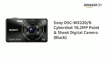 Sony Cybershot DSC-WX220/B 18.2MP Digital Camera 16GB Memory Card